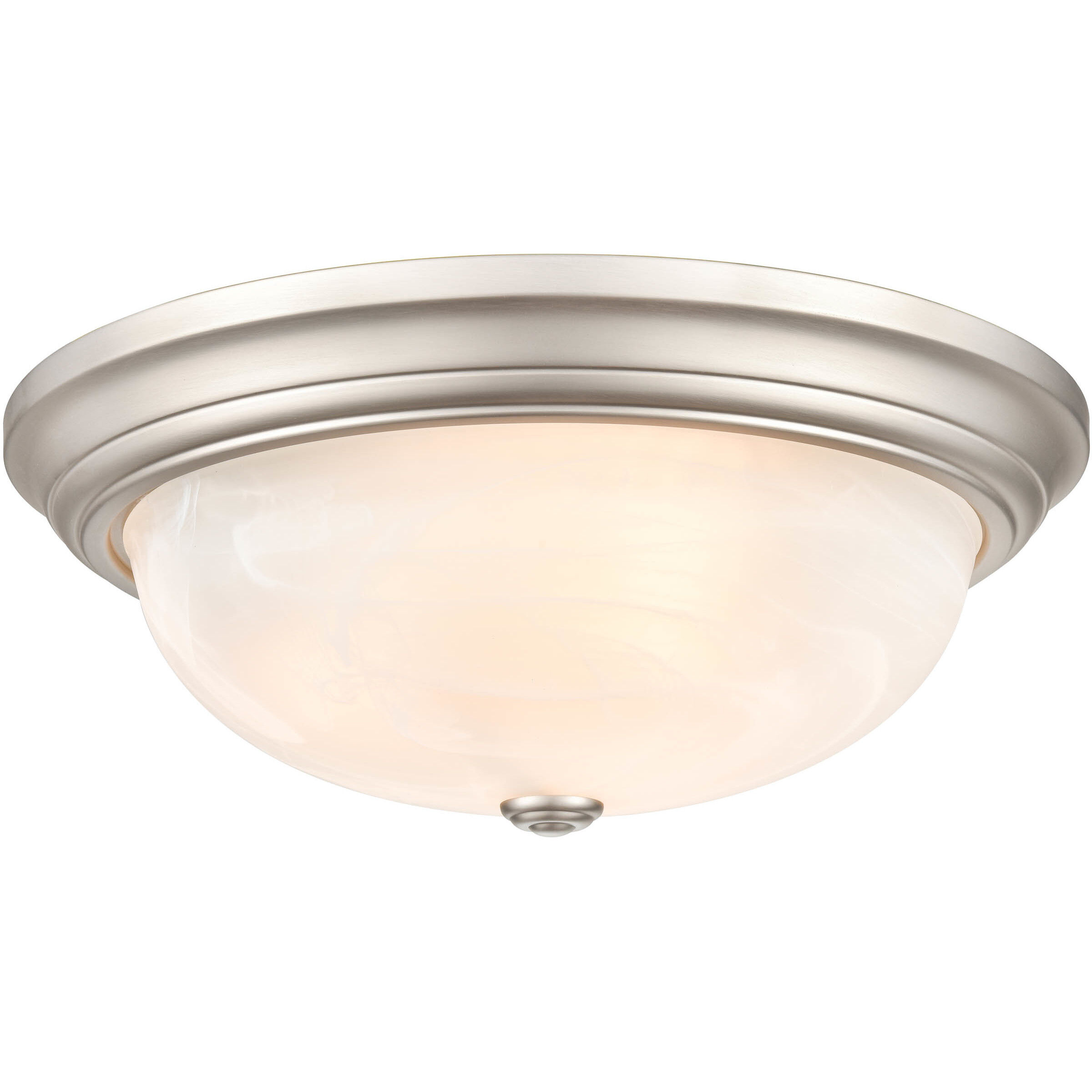 Whitton 3 Light 5.5 inch Satin Nickel Flush Mount Ceiling Light